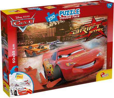 Lisciani - Cars - Double face - puzzel - 250 stukjes