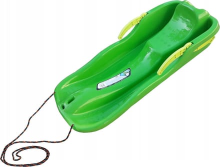 Prosperplast race sneeuw slee - met remmen - kinderen - groen - Kinderslee - 87 x 40 cm