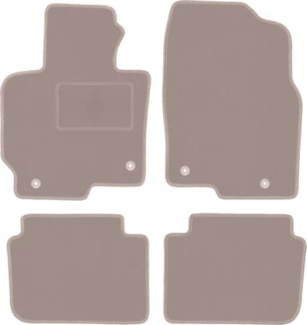 Beige veloursmatten voor: Mazda CX-5 I SUV (2012-2017)
