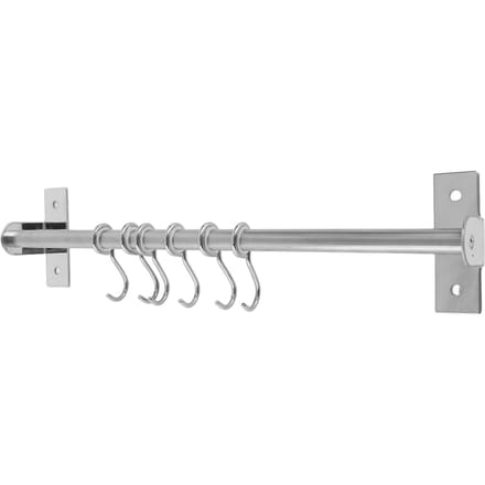 Wandmontage Opbergplanken Potdekselrek Keukengerei Hanger Haak Keukengadgets Accessoires Enkele Stang gray