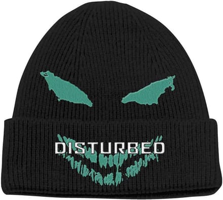 Disturbed - Green Face Beanie Muts - Zwart