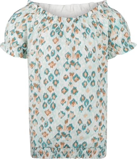 No Way Monday-Meisjes Blouse ss-Licht aqua - Maat 134