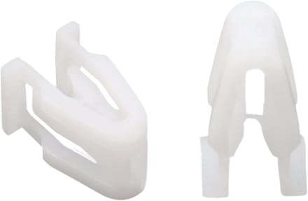 Plastic Bevestigingsclips - Klinknagels - Auto Interieur - 20 Stuks Set - 9x9mm Hoofd - Wit