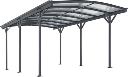 Terrasdak / Carport - Boogdak - 5 x 3 m - Donkergrijs
