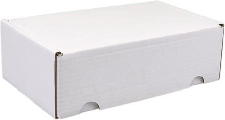 SendProof® Postpakketdoos | golfkarton | 140x260x70mm | gestanst | wit | 25 stuks