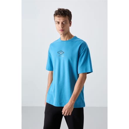 Oversized Katoenmix Logo T-Shirt