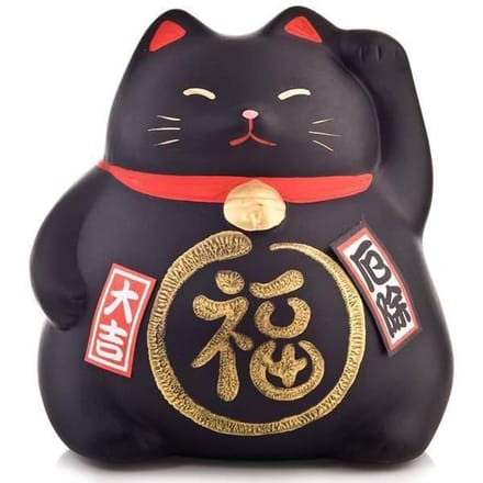 Fine Asianliving Lucky Cat Maneki Neko - Against Bad Luck