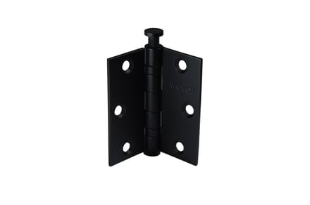 Wovar Kogelscharnier Zwart RVS 76 x 76 mm met rechte hoek | Per stuk