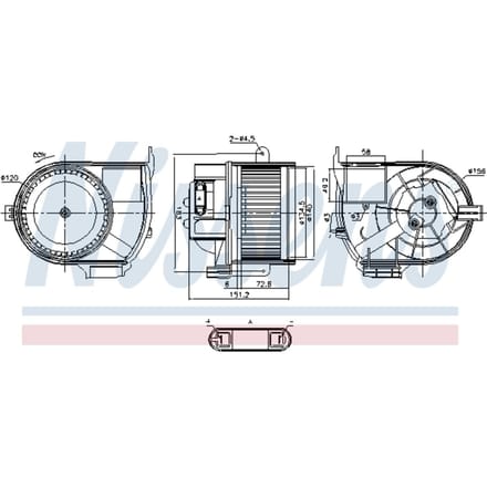 Binnenventilator NISSENS 87487