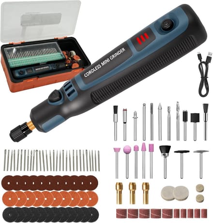 Solidchoice - Draadloze Mini Boor en Graveermachine met 96 Accessoires