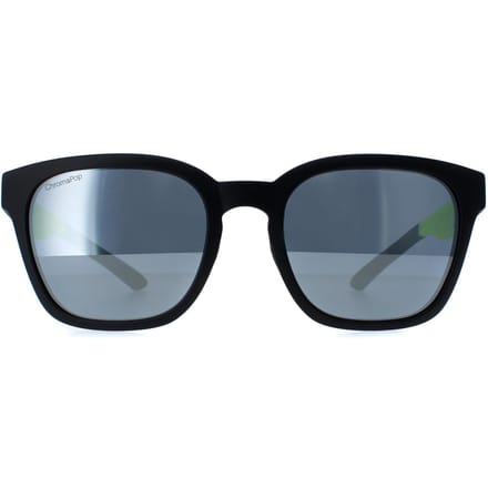 Smith Founder Slim PGC XB mat zwart geel chromapop zilver spiegel zonnebril