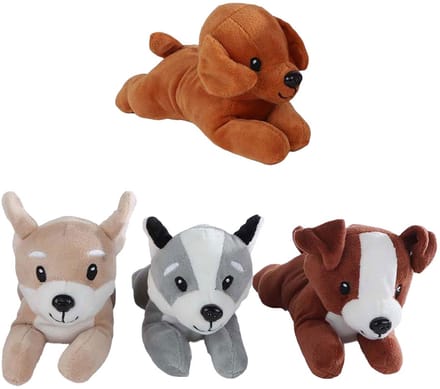 Knuffel pluche hond 20cm speelgoed voor kinderen.