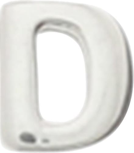 The Jewelry Collection Hanger Letter D - Zilver