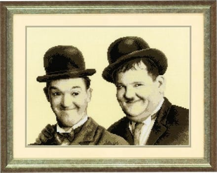 borduurpakket 75.118 laurel&hardy