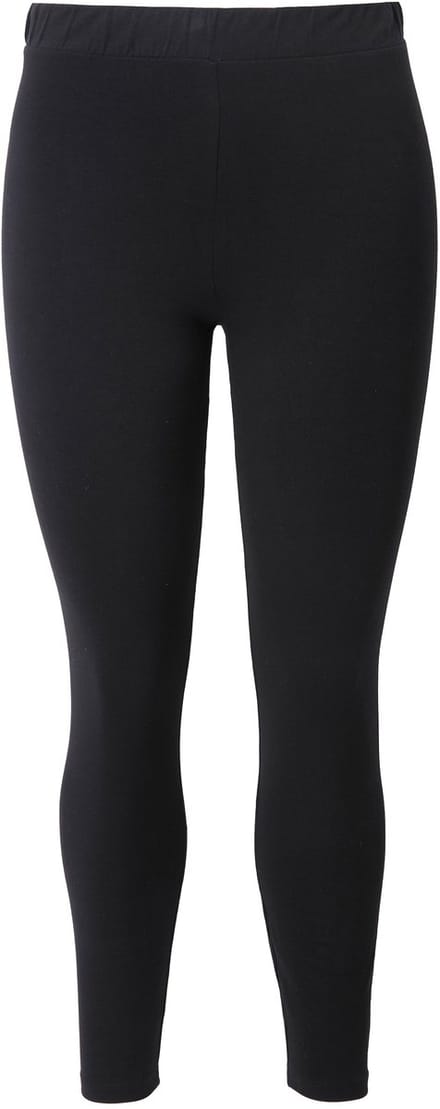 Studio Untold - Dames - legging smal gesneden high waist elastische band jersey - Zwart - Maat 46+