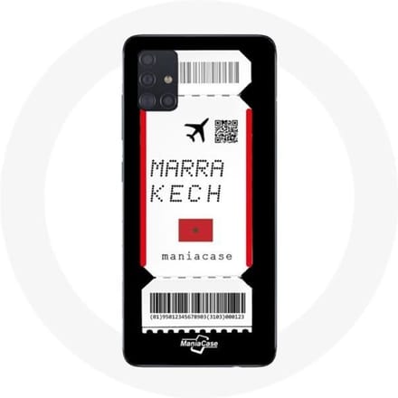 Coque Samsung Galaxy A51 Billet d'avion Marrakech Maroc