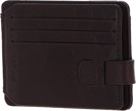 PICARD Leren Kaarthoes Buddy 1 Card Case Cafe Donkerbruin