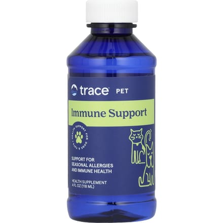 Trace, Huisdier, Immuniteitsbooster, Voor Honden en Katten, 4 fl oz (118 ml) blue