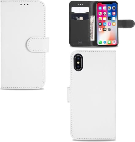 Apple iPhone Xs Max Telefoonhoesje Wit met Pasjeshouder