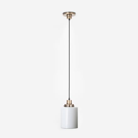 Hanglamp aan snoer Strakke Cilinder 20's Brons - Art Deco Trade