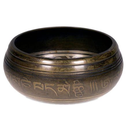 Klankschaal met Boeddha - 11 cm - 550 g - M