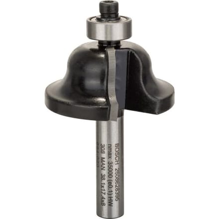 Bosch - Paneelfrees B 8 mm, R1 6,3 mm, B 12,7 mm, L 17,4 mm, G 61 mm