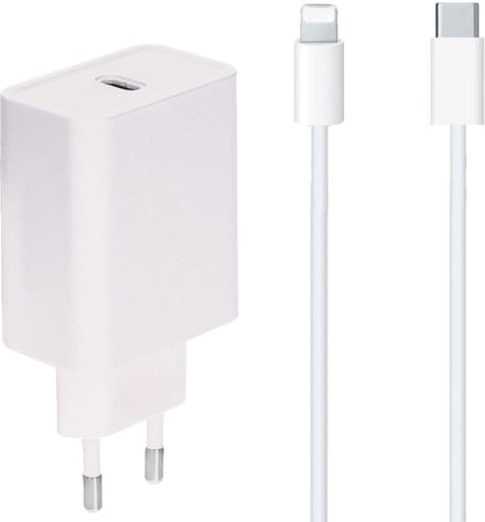 Snellader usb C geschikt voor iPhone 14 Pro Max / iPhone 14 Pro / iPhone 14 / iPhone 14 Plus - 2 Meter - Lightning Kabel - Usb-C Oplader