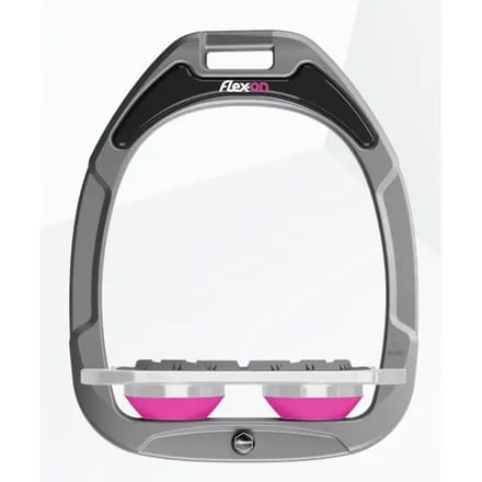 Platte Grip Aluminium/Grijs/Roze Beugels Flex-On Green Composite