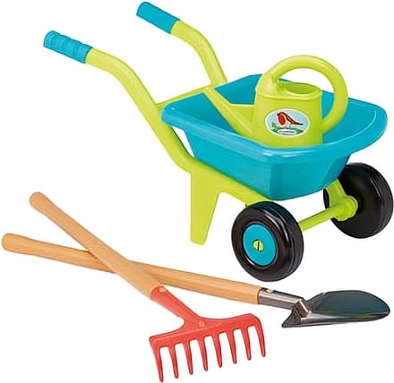 Ecoiffier Kruiwagen met Tuingereedschap - 4dlg.