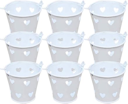 30 Stuks Mini Metalen Emmers - Perfect voor Bruiloften en Feesten