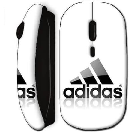 Souris sans fil logo adidas noire