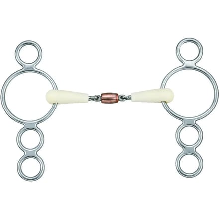 Pessoa dubbelgebroken paardenbit Soyo Happy Mouth 4