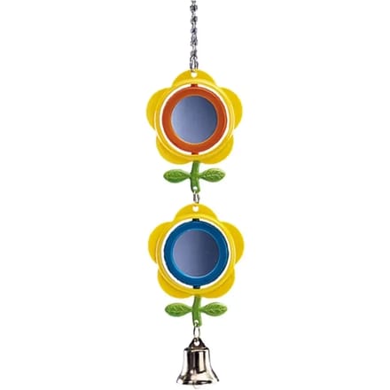 Spiegel vogelkooi accessoire Nobby Pet Blumen Doppelt