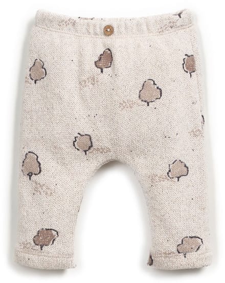 PLAY UP Printed Leggings Jersey Nb Broeken Unisex - Creme - Maat 68