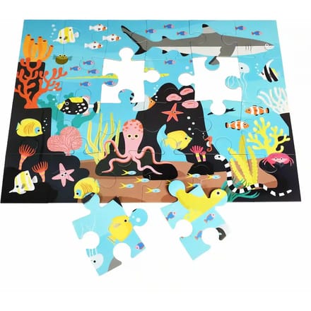 Bodempuzzel van koraalrif voor kinderen Rex London