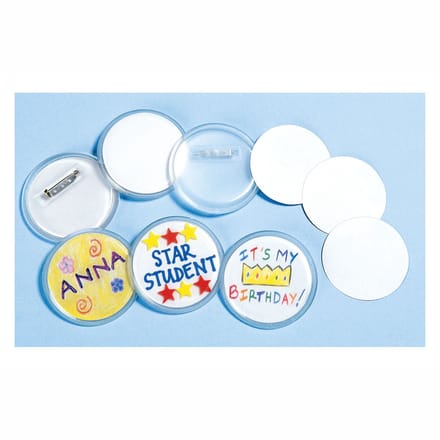 Colorations button knutselset - Maak je eigen buttons, 24 stuks.