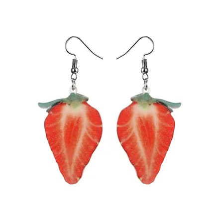 Fruit Oorbellen - Aardbeien