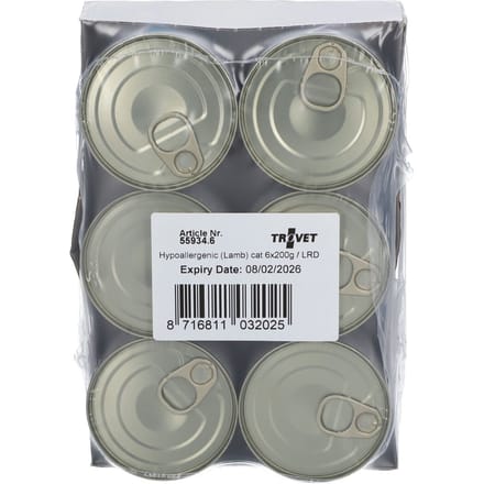 Trovet - LRD Hypoallergenic Lam Kattenvoer Nat - 6 x 200 gr