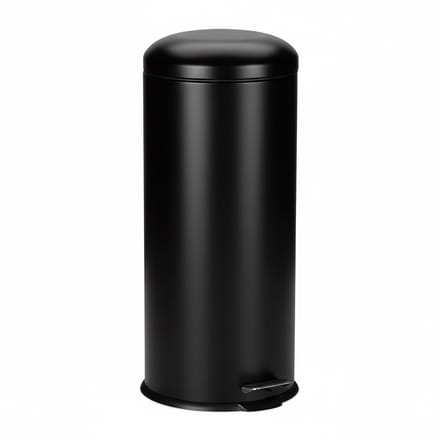 Pedaalemmer 30 liter - softclose - binnenemmer - rond - zwart