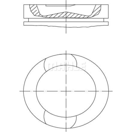 Zuiger MAHLE 037 PI 00107 000