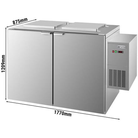 GGM Gastro Nass-Abfallkühler - 2x 120 oder 2x 240 Liter - Aggregat Rechts