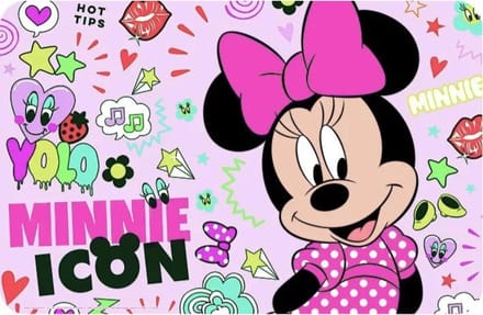 Minnie Mouse icon placemat - onderlegger 43 x 28 cm multicolor