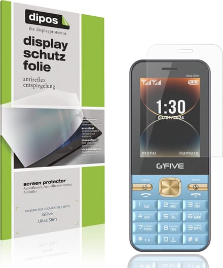 dipos – 4x Matte Beschermfolie geschikt voor GFive Ultra Slim | Krasbestendige & antireflecterende Screenprotector Ultra-Thin