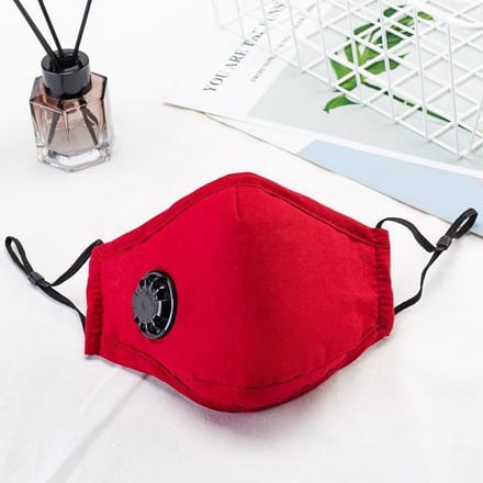 Mondkapje bordeaux rood  4 laags met filter