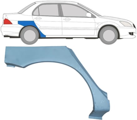 Reparatiepaneel achterspatbord voor Mitsubishi Lancer 2003-2008 / Rechts