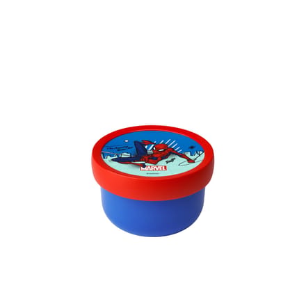 Mepal fruitbox Campus - 300 ml - Inclusief fruitvorkje - Sluit goed af - Snackdoosje - Spiderman