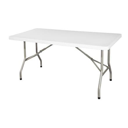 Bolero rechthoekige klaptafel wit 152cm