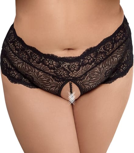 Uitdagend Open Slipje met Ketting