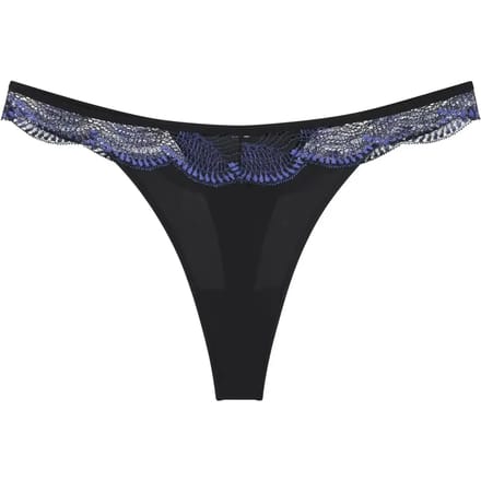Triumph Comfort Glam String Dames Onderbroek - ZWART