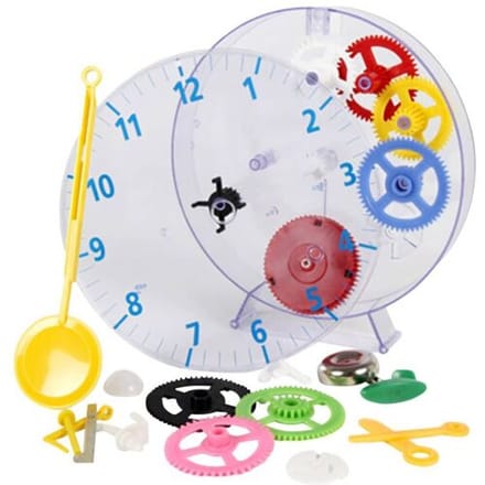 Techno Line Model kids clock Wandklok bouwpakket Mechanisch 20 cm x 20 cm x 35 mm Transparant